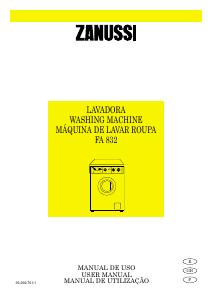 Manual de uso Zanussi Fa 832 Lavadora
