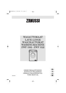 Bedienungsanleitung Zanussi ZWF 3122 Waschmaschine