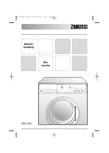 Handleiding Zanussi ZWG 3105 Wasmachine
