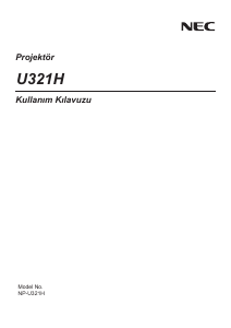 Kullanım kılavuzu NEC U321H Projektör