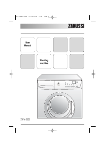 Manual Zanussi ZWN 6125 Washing Machine