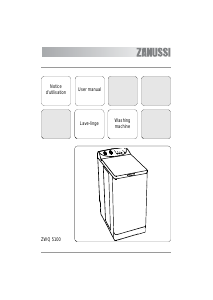 Mode d’emploi Zanussi ZWQ 5100 Lave-linge
