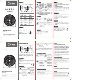 Manual Midea FE23-CA Fan