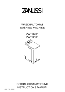 Bedienungsanleitung Zanussi ZWT 3201 Waschmaschine