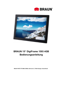 Manual Braun DigiFrame 1593 Digital Photo Frame
