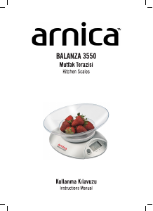 Kullanım kılavuzu Arnica GH29000 Balanza 3550 Mutfak terazisi