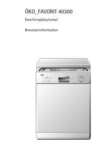Bedienungsanleitung AEG F40300 Geschirrspüler