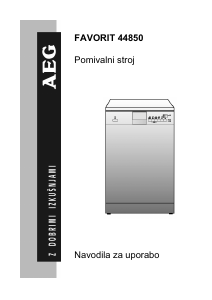 Priročnik AEG F44850 Pomivalni stroj