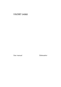 Manual AEG F54860 Dishwasher