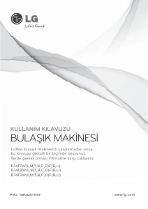 Kullanım kılavuzu LG D1417WF Bulaşık makinesi