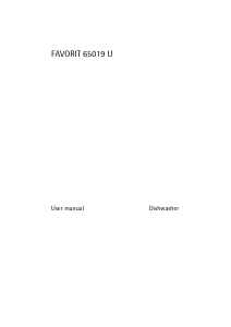 Manual AEG F65019UM Dishwasher