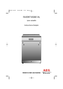Mode d’emploi AEG F65080VIL Lave-vaisselle