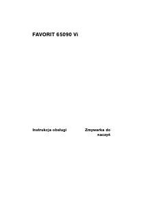 Instrukcja AEG F65090VI Zmywarka