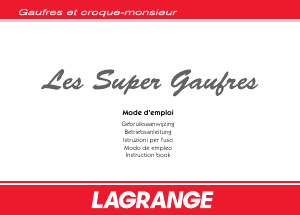 Manual Lagrange Les Super Waffle Maker