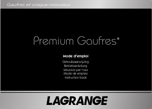 Manual de uso Lagrange Premium Gofrera