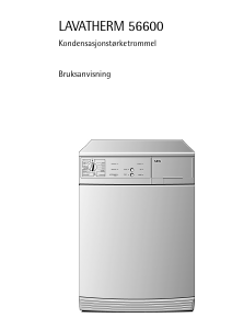 Bruksanvisning AEG LTH56600 Tørketrommel