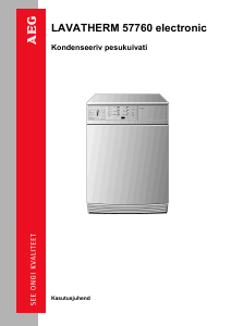 Kasutusjuhend AEG LTH57760 Kuivati