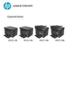 Manuale HP LaserJet Pro M125 Stampante multifunzione