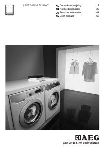 Manual AEG T76289AC Dryer
