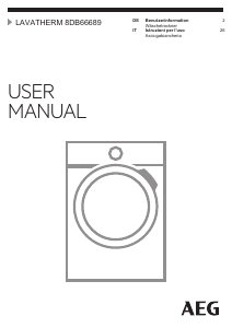 Manuale AEG T8DB66689 Asciugatrice