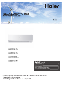 Instrukcja Haier AS12GB2HRA Klimatyzator