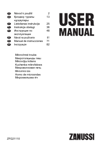 Manual de uso Zanussi ZFG21110WA Microondas