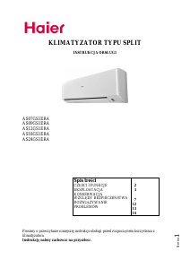 Instrukcja Haier AS24GS1ERA Klimatyzator