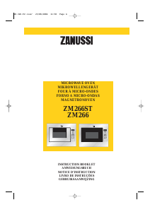 Mode d’emploi Zanussi ZM266STW Micro-onde