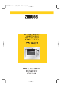 Bruksanvisning Zanussi ZM266STX Mikrobølgeovn