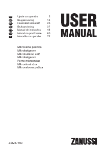 Manual Zanussi ZSM17100XA Micro-onda