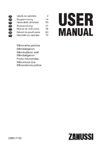 Brugsanvisning Zanussi ZSM17100XA Mikroovn