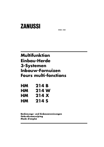 Mode d’emploi Zanussi HM214A Cuisinière