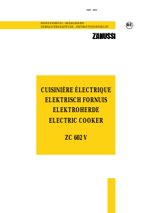 Mode d’emploi Zanussi ZC602V Cuisinière