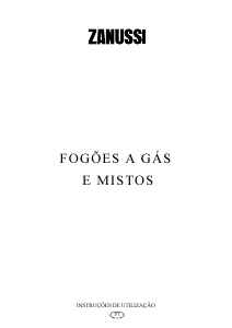 Manual Zanussi ZC631X Fogão