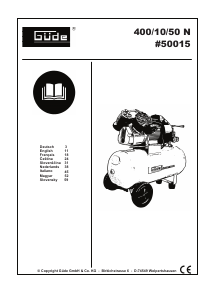 Handleiding Güde 400/10/50 N Compressor