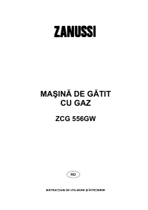 Manual Zanussi ZCG556GW Aragaz