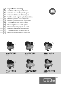 Handleiding Güde 580/10/50 EU 400V Compressor