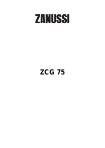Mode d’emploi Zanussi ZCG75DCX Cuisinière