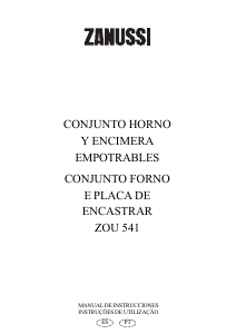 Manual de uso Zanussi ZOU541X Cocina