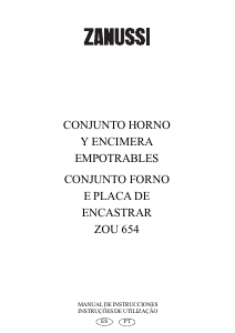 Manual de uso Zanussi ZOU654FTW Cocina