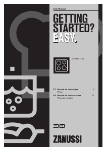 Manual de uso Zanussi ZGH65414XS Placa