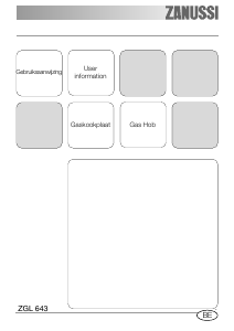 Handleiding Zanussi ZGL643IX Kookplaat