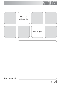 Manual Zanussi ZGL646ITNC Plită