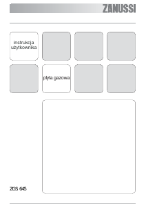 Instrukcja Zanussi ZGS645STX Płyta do zabudowy