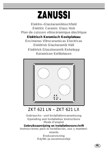 Handleiding Zanussi ZKT621LX Kookplaat