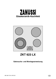 Bedienungsanleitung Zanussi ZKT623LX Kochfeld