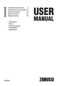 Brugsanvisning Zanussi ZVM64X Kogesektion