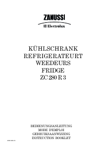Bedienungsanleitung Zanussi ZC280R3 Kühlschrank