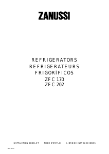 Manual de uso Zanussi ZFC170 Refrigerador