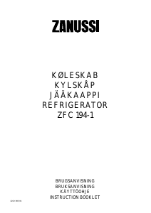 Manual Zanussi ZFC194-1 Refrigerator